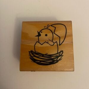 Craft Smart chick hatching rubber stamp